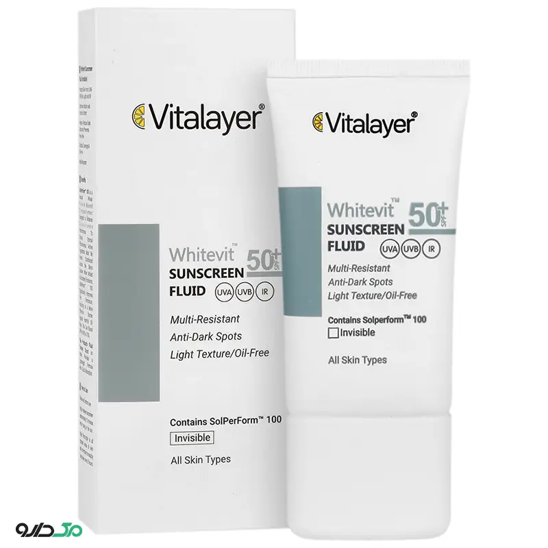 فلوئید ضد آفتاب ضد لک وایت ویت ویتالیر SPF50